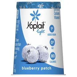 Yoplait Light Blueberry Patch Fat Free Yogurt Cup, Gluten Free Snack, 6 oz