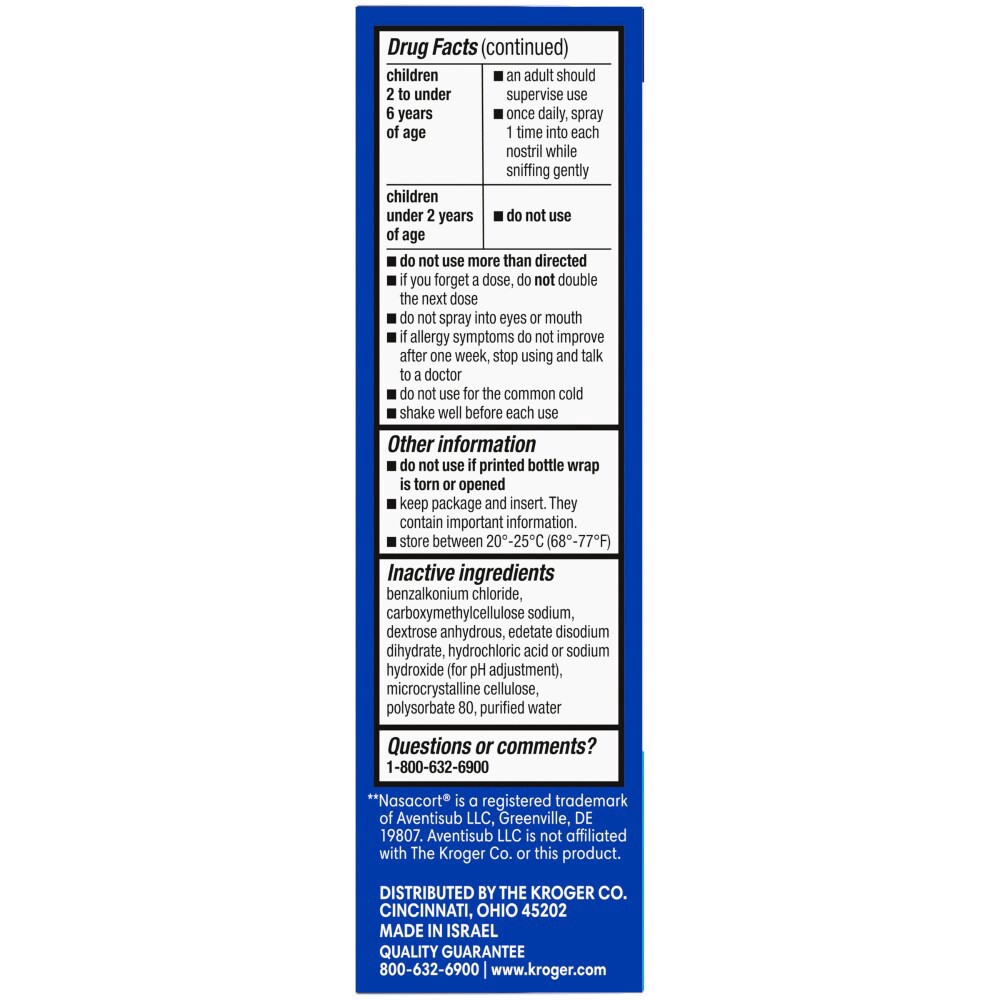 slide 3 of 6, Kroger 24 Hour Nasal Allergy Spray Twin Pack, 2 ct; 0.57 fl oz