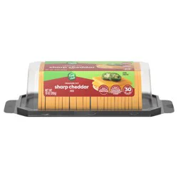 Food Club Cracker Cut Sharp Cheddar Cheese 30 ea