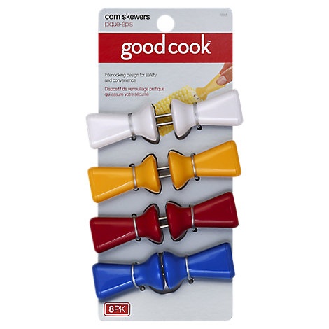 slide 1 of 1, Good Cook Skewers Corn, 8 ct
