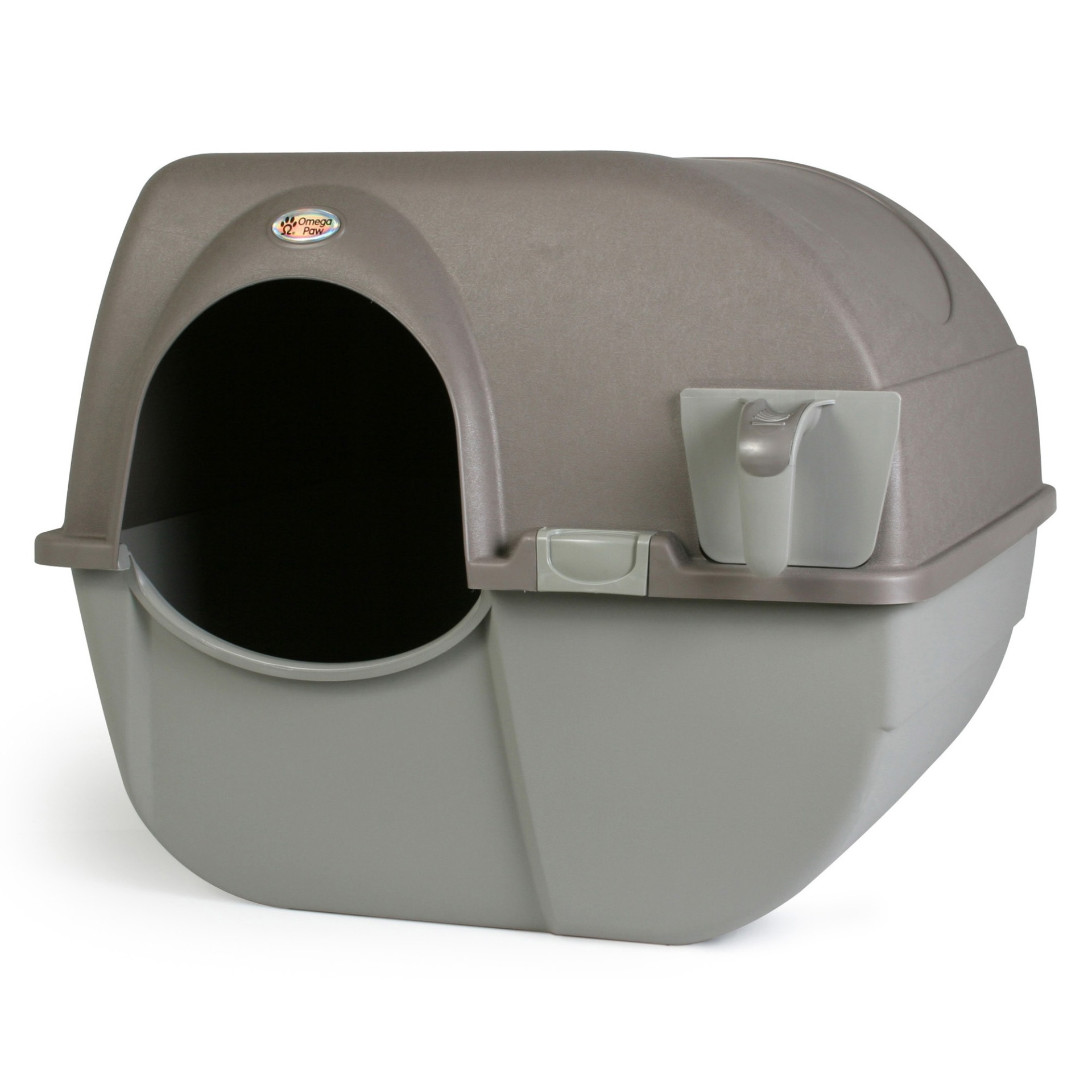 slide 1 of 1, Omega Paw Roll 'n Clean Litter Box, LG