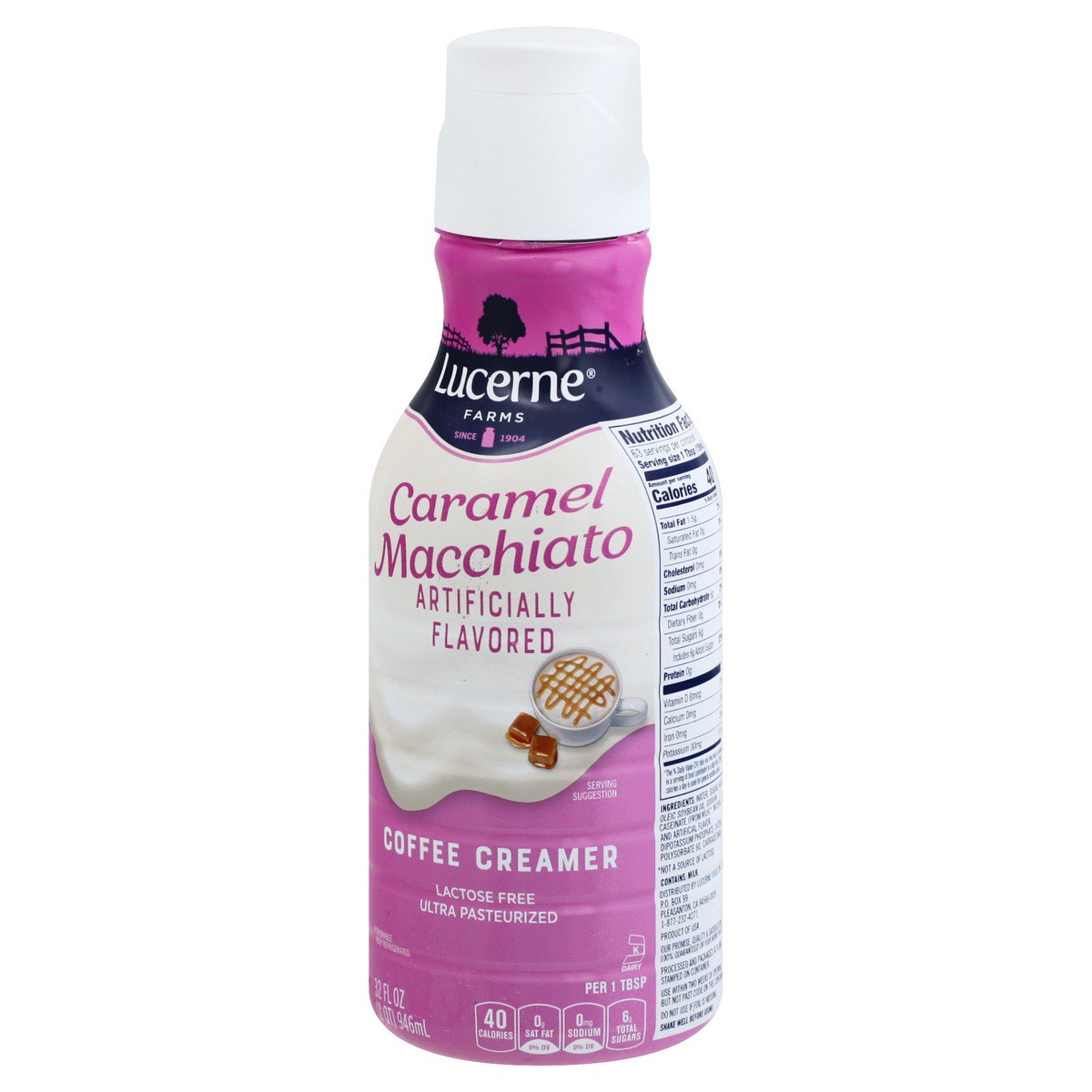 slide 9 of 9, Lucerne Dairy Farms Lucerne Coffee Creamer Macchiato Caramel - 32 Fl. Oz., 32 oz