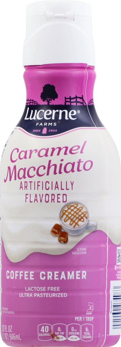 slide 2 of 9, Lucerne Dairy Farms Lucerne Coffee Creamer Macchiato Caramel - 32 Fl. Oz., 32 oz