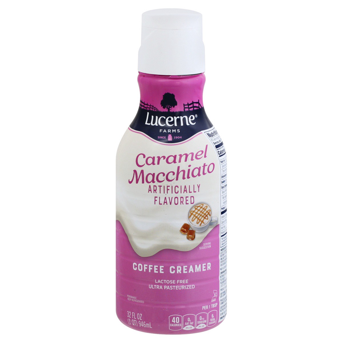 slide 1 of 9, Lucerne Dairy Farms Lucerne Coffee Creamer Macchiato Caramel - 32 Fl. Oz., 32 oz