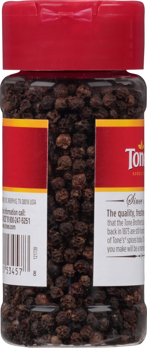 slide 7 of 8, Tone's Black Peppercorns, 2.13 oz