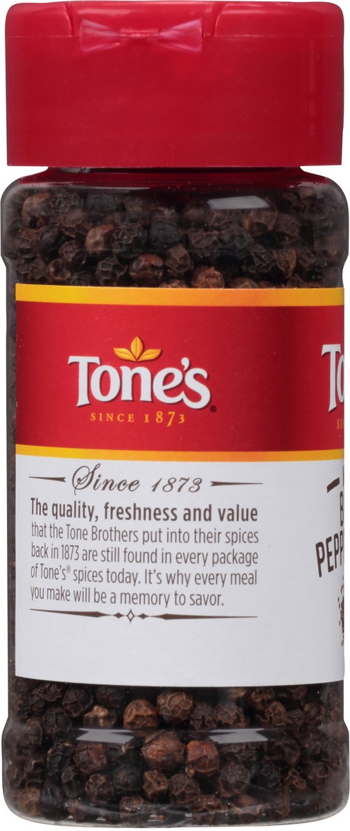 slide 4 of 8, Tone's Black Peppercorns, 2.13 oz