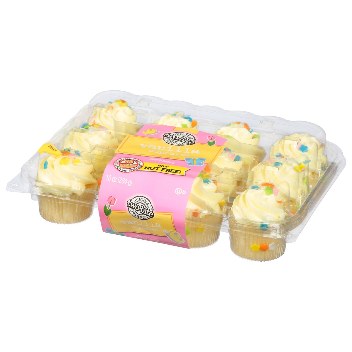 slide 4 of 4, two-bite Original Vanilla Cupcakes 10 oz, 10 oz