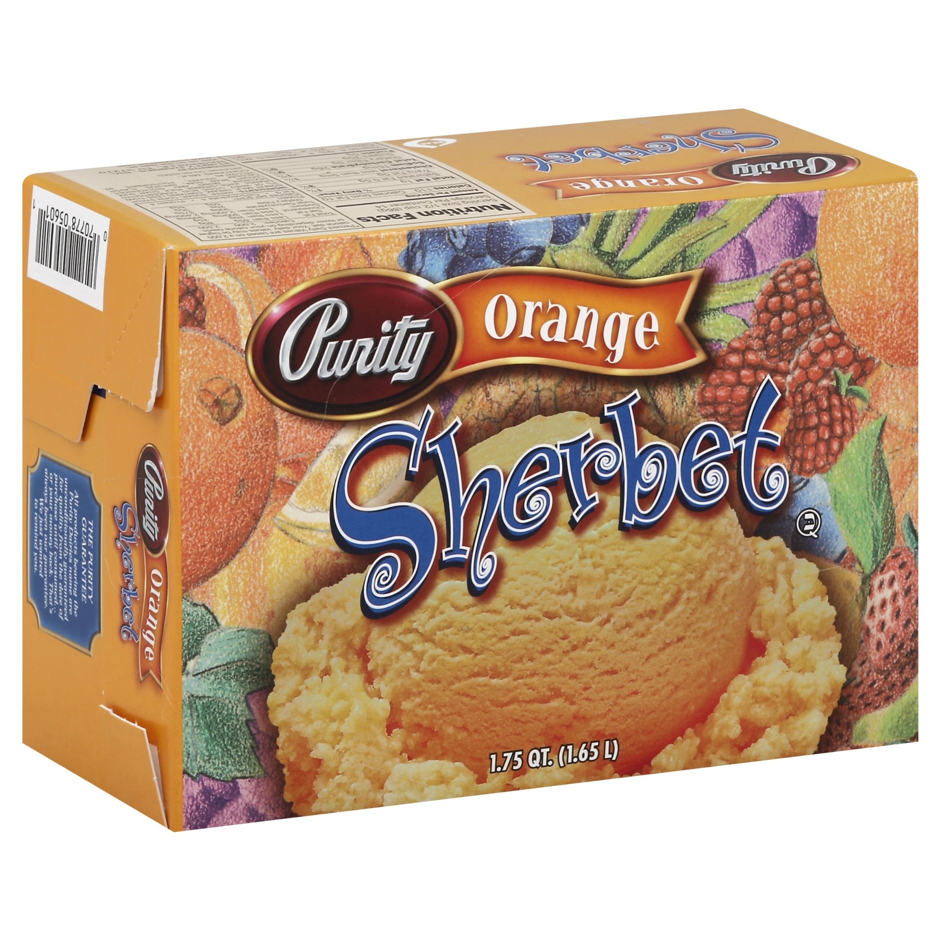 slide 1 of 1, Purity Orange Sherbet, 56 fl oz