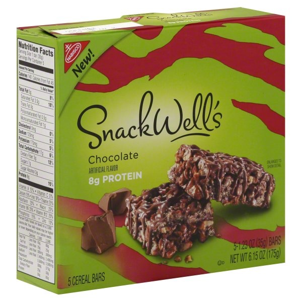 slide 1 of 5, SnackWell's Chocolate Cereal Bars, 6.15 oz