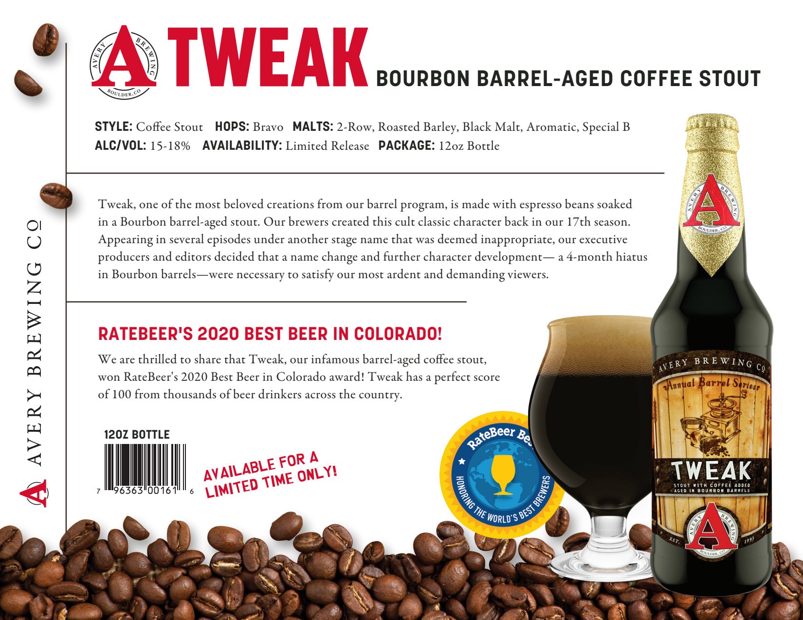 slide 4 of 5, Avery Brewing Tweak - 4 Pack 12 fl oz Bottles, 4 ct