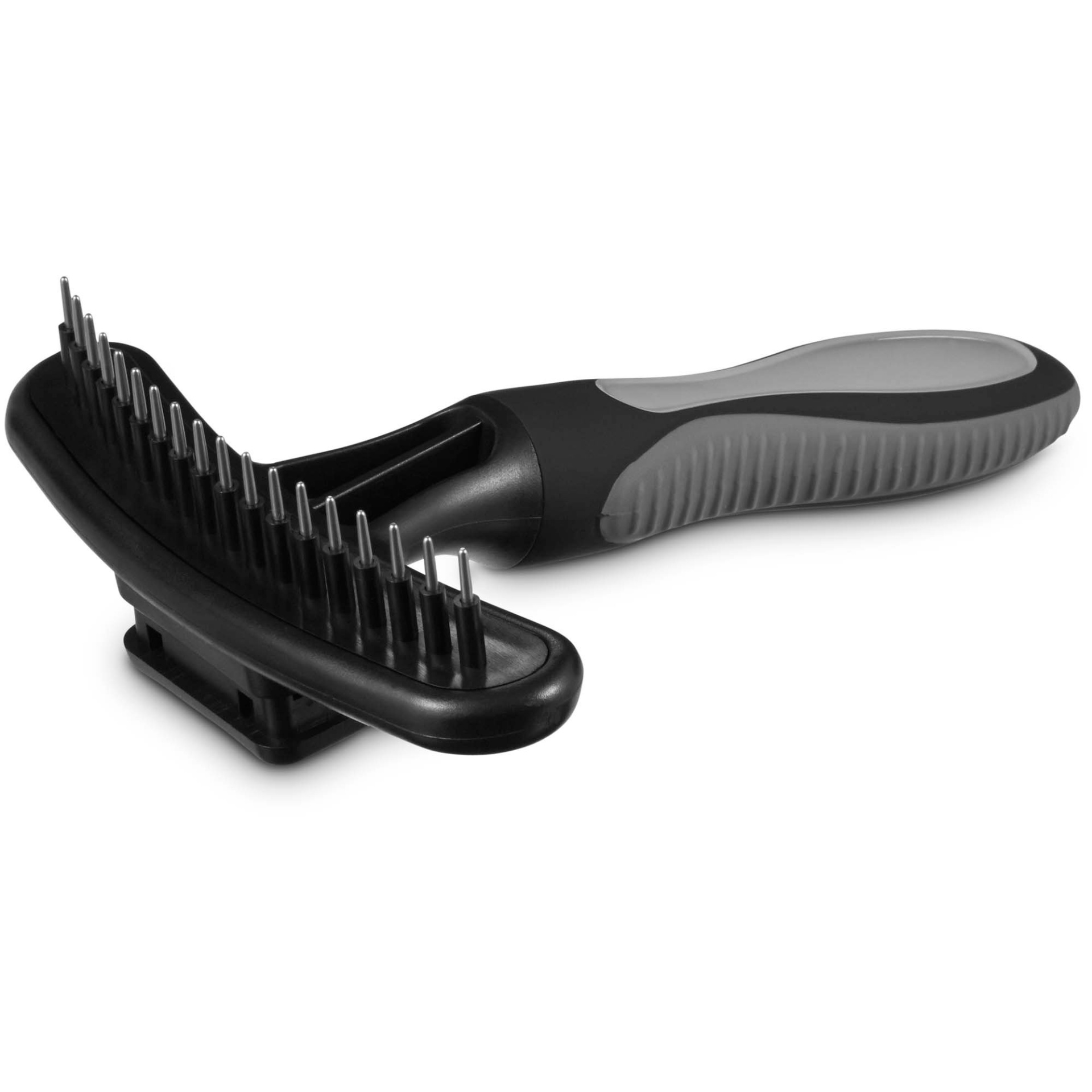 slide 1 of 1, Well & Good Black Self-Cleaning Rake for Dogs, 1 ct