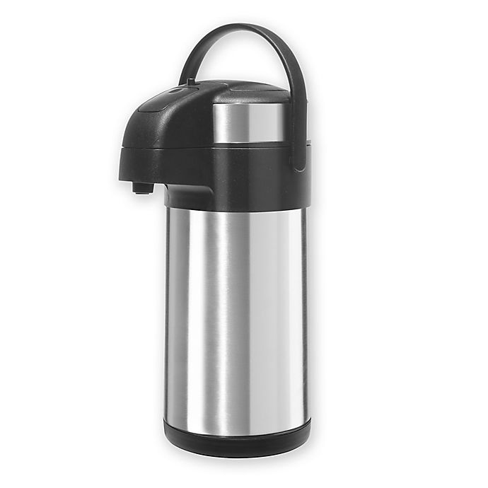 Oggi Air King Pump Pot Insulated Stainless Steel Beverage Server 3