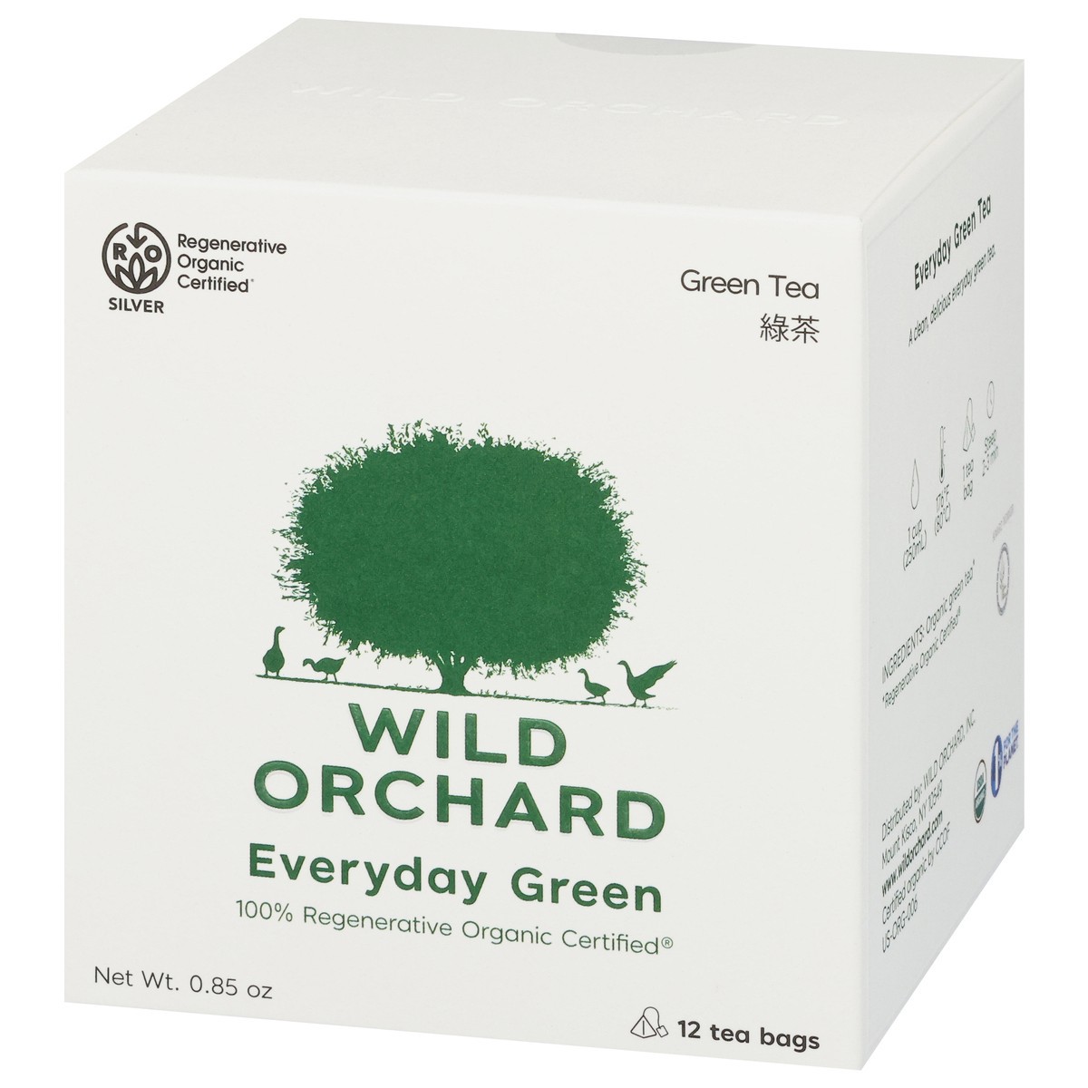 slide 3 of 4, Wild Orchard Everyday Green Green Tea 12 Tea Bags, 12 ct