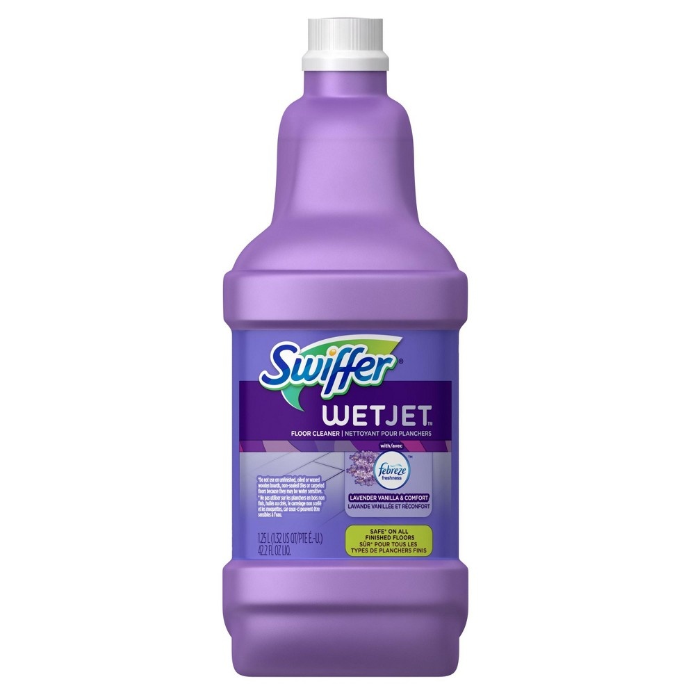slide 3 of 3, Swiffer WetJet Lavender Liquid Refill, 42.2 fl oz