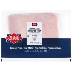 Dietz & Watson Gourmet Lite Uncured Ham 8 oz