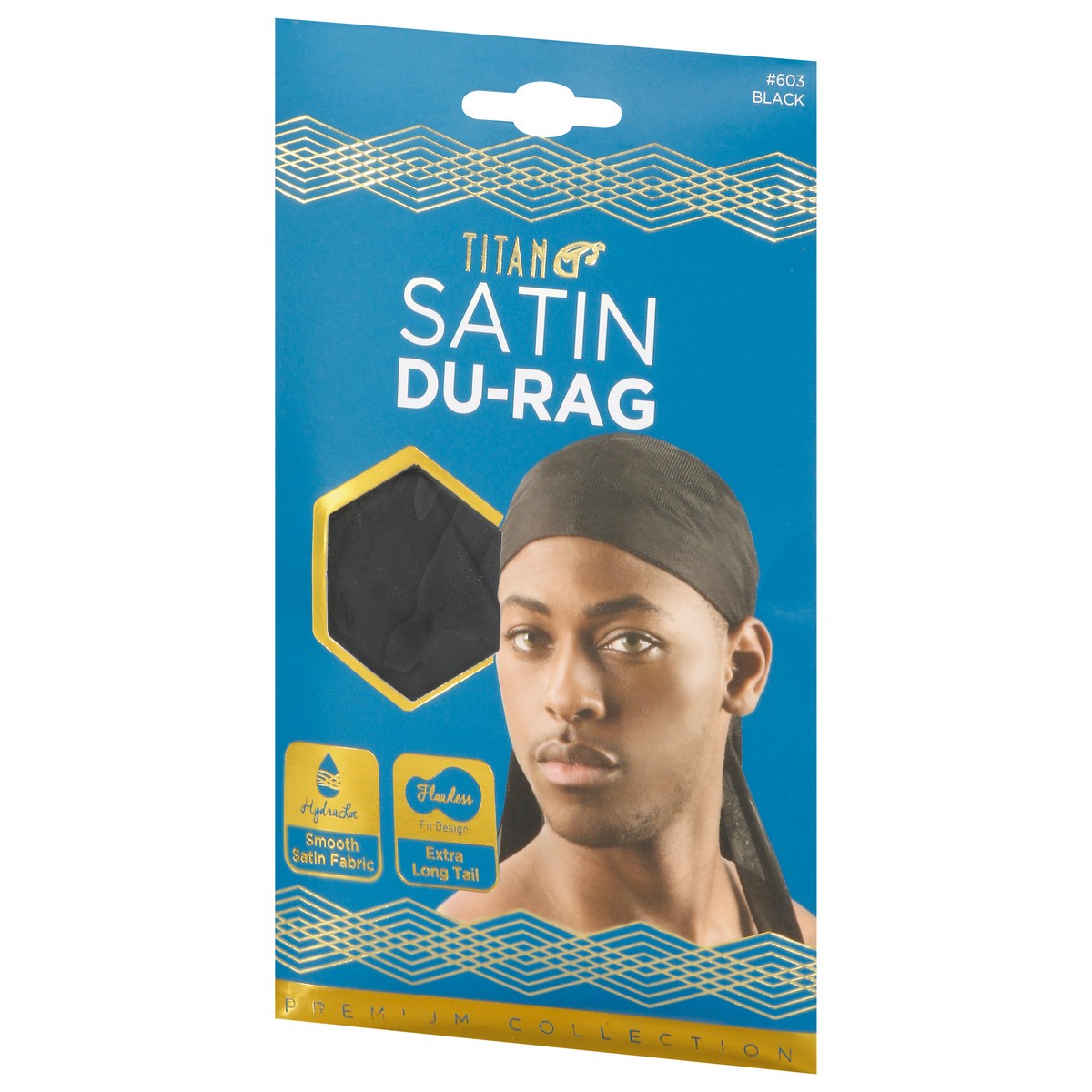 slide 7 of 9, Titan Premium Collection Black Satin Du-Rag 1 ea, 1 ct