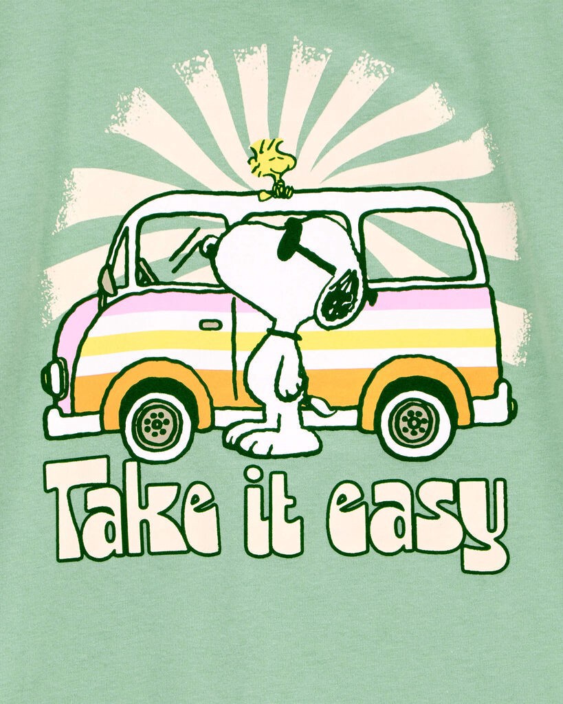 slide 2 of 2, Carter's Kid Snoopy Tee Green 14, 1 ct