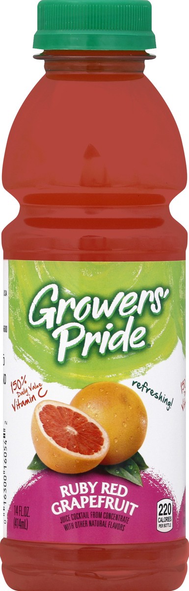 slide 4 of 6, Growers Pride Ruby Red Grapefruit - 14 fl oz, 14 fl oz