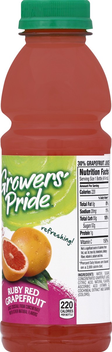 slide 5 of 6, Growers Pride Ruby Red Grapefruit - 14 fl oz, 14 fl oz