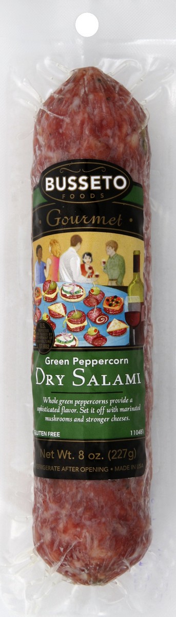 slide 5 of 6, Busseto Foods Busseto Salami Green Peppercorn, 8 oz