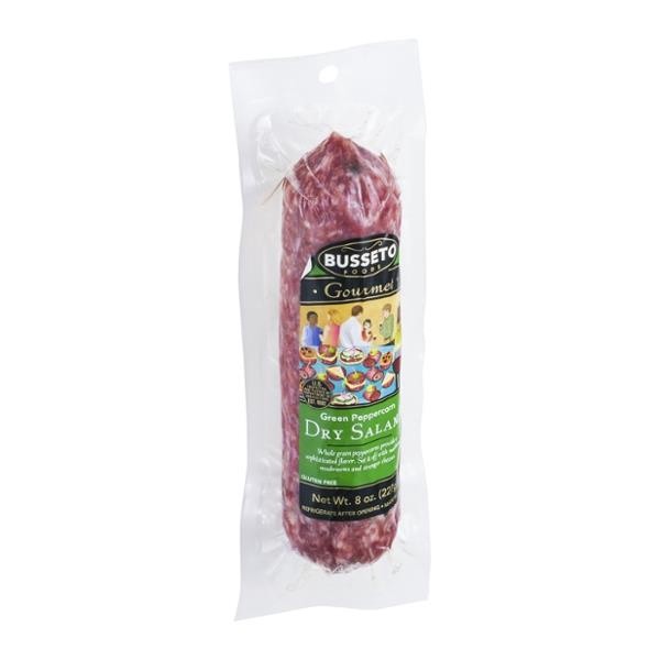 slide 1 of 6, Busseto Foods Busseto Salami Green Peppercorn, 8 oz