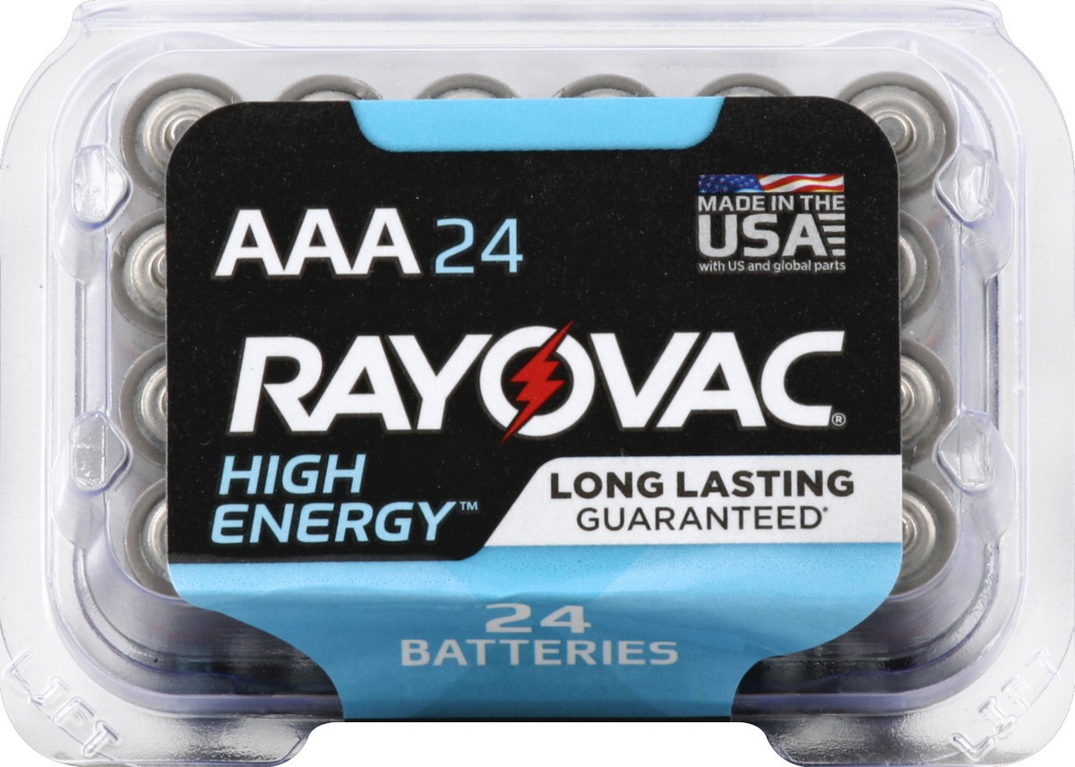 slide 3 of 4, Rayovac High Energy AAA Batteries (24 Pack), Alkaline Triple A Batteries, 24 ct