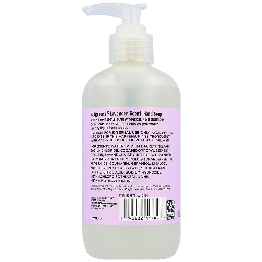 slide 5 of 5, Walgreens Hand Soap Lavender, 12.5 fl oz