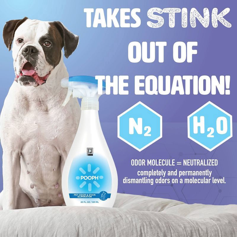 slide 2 of 7, Pooph Pet Odor & Stain Eliminator 20 fl oz, 20 fl oz