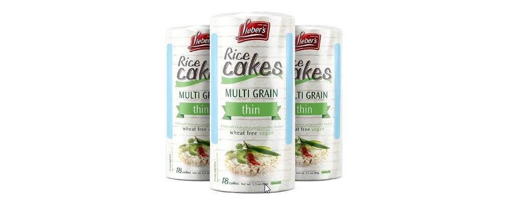 slide 2 of 5, Lieber's Thin Rice Cakes Multi Grain, 3.1 oz