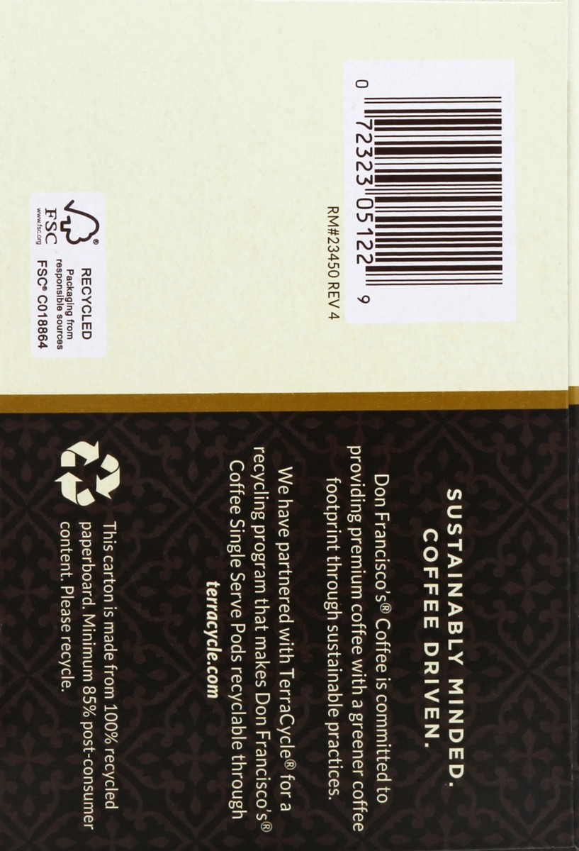 slide 7 of 9, Don Franciscos Single Serve Pods Medium Roast Hawaiian Hazelnut Flavor Coffee 12 ea, 12 ct