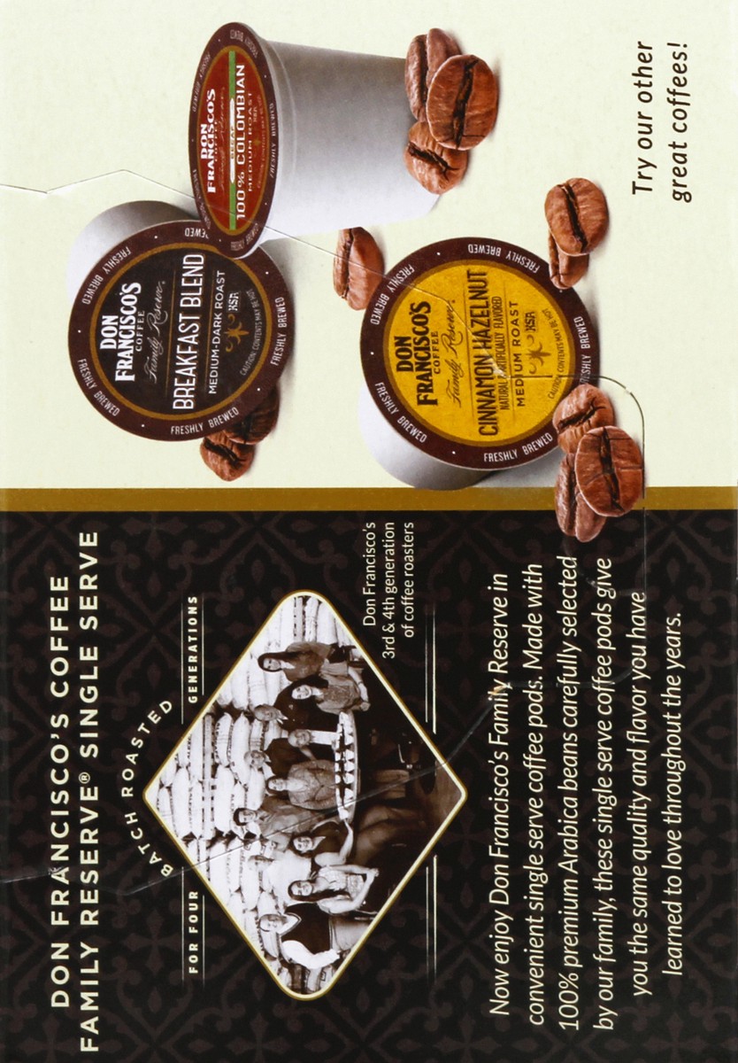 slide 4 of 9, Don Franciscos Single Serve Pods Medium Roast Hawaiian Hazelnut Flavor Coffee 12 ea, 12 ct