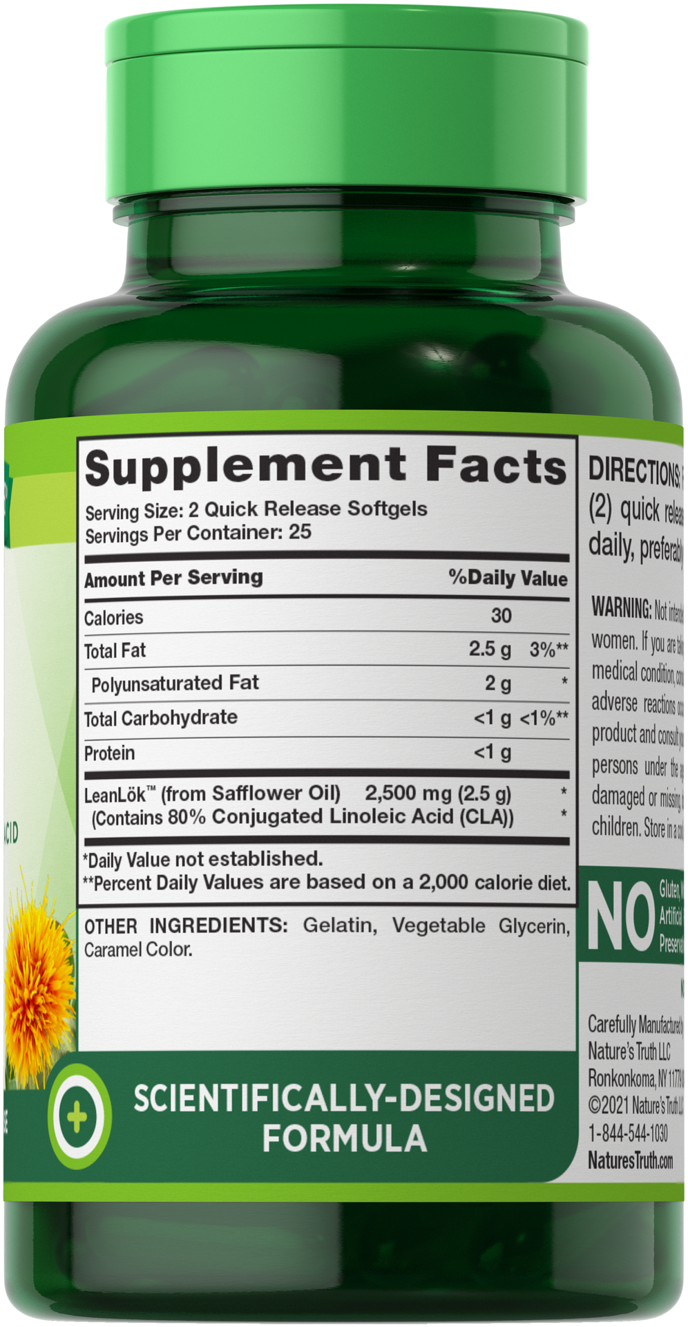 slide 4 of 4, Nature's Truth Ultimate CLA LeanLok 2,500 mg, 50 ct