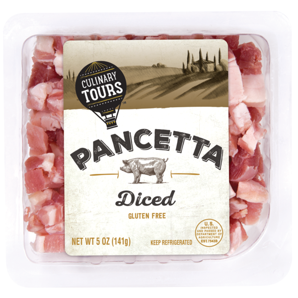 slide 1 of 1, Culinary Tours Diced Pancetta, 5 oz