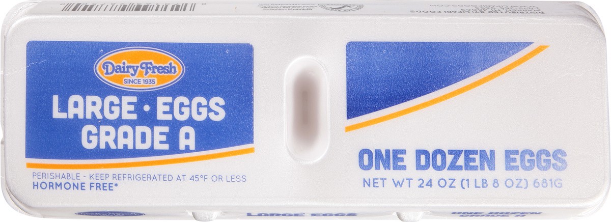 slide 5 of 9, Dairy Fresh Large Eggs 12 ea, 12 ct