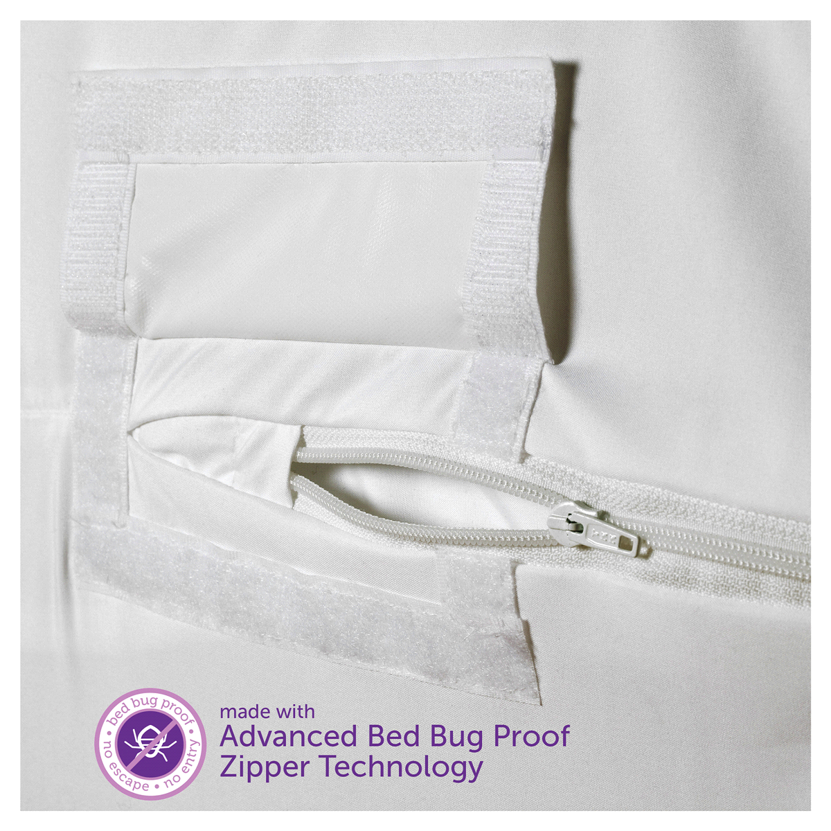 slide 3 of 3, AllerEase Maximum Allergy and Bedbug Waterproof Zippered Mattress Protector, Queen, 1 ct