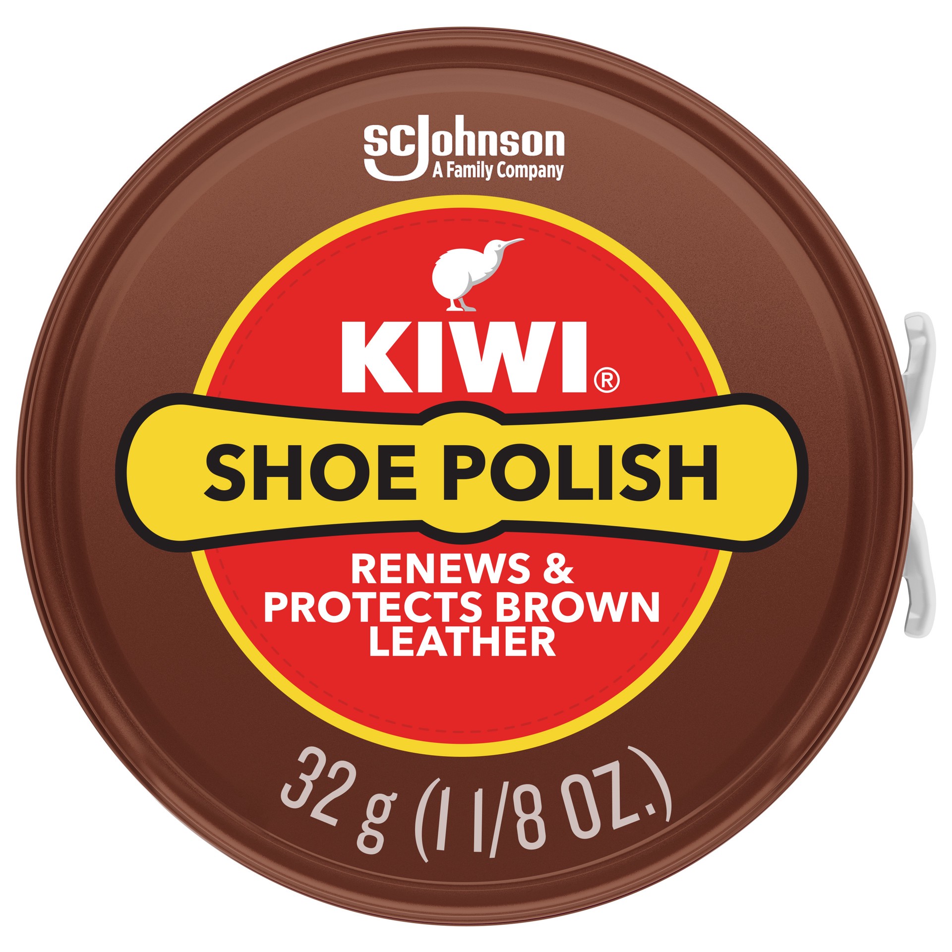 slide 4 of 5, KIWI Shoe Polish, Brown, 1.125 oz (1 Metal Tin), 1.1 oz