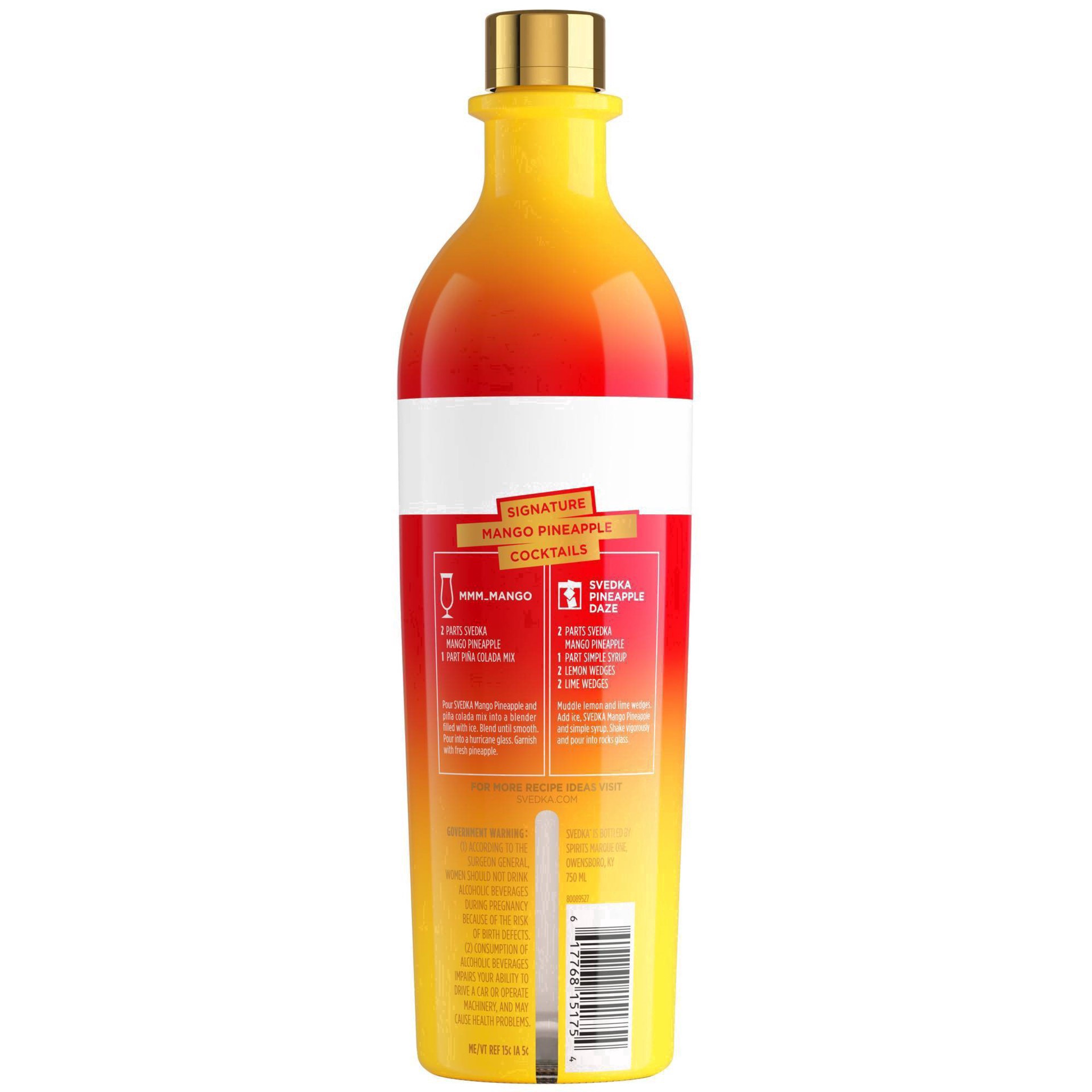 slide 9 of 23, SVEDKA Mango Pineapple Flavored Vodka, 750 mL Bottle, 70 Proof, 750 ml