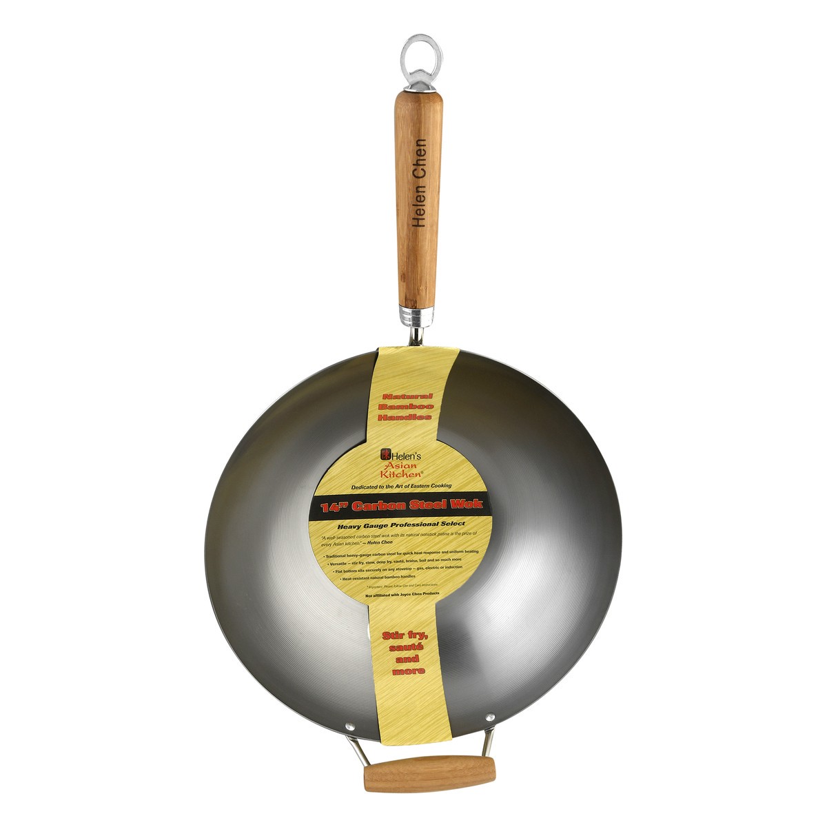 slide 11 of 11, Helen's Asian Kitchen 14 Inches Carbon Steel Wok 1 ea, 1 ct