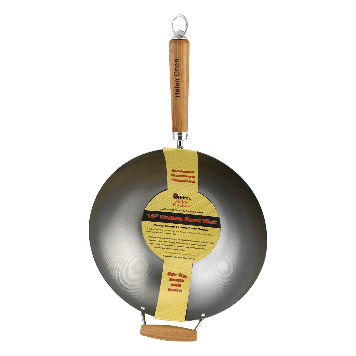slide 5 of 11, Helen's Asian Kitchen 14 Inches Carbon Steel Wok 1 ea, 1 ct