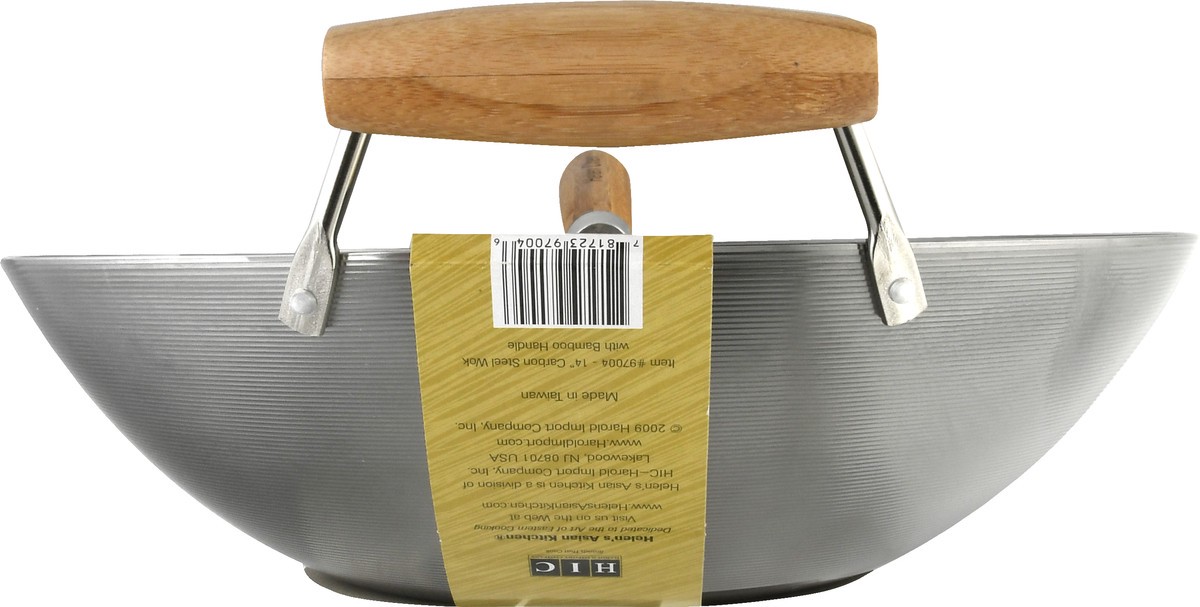 slide 10 of 11, Helen's Asian Kitchen 14 Inches Carbon Steel Wok 1 ea, 1 ct