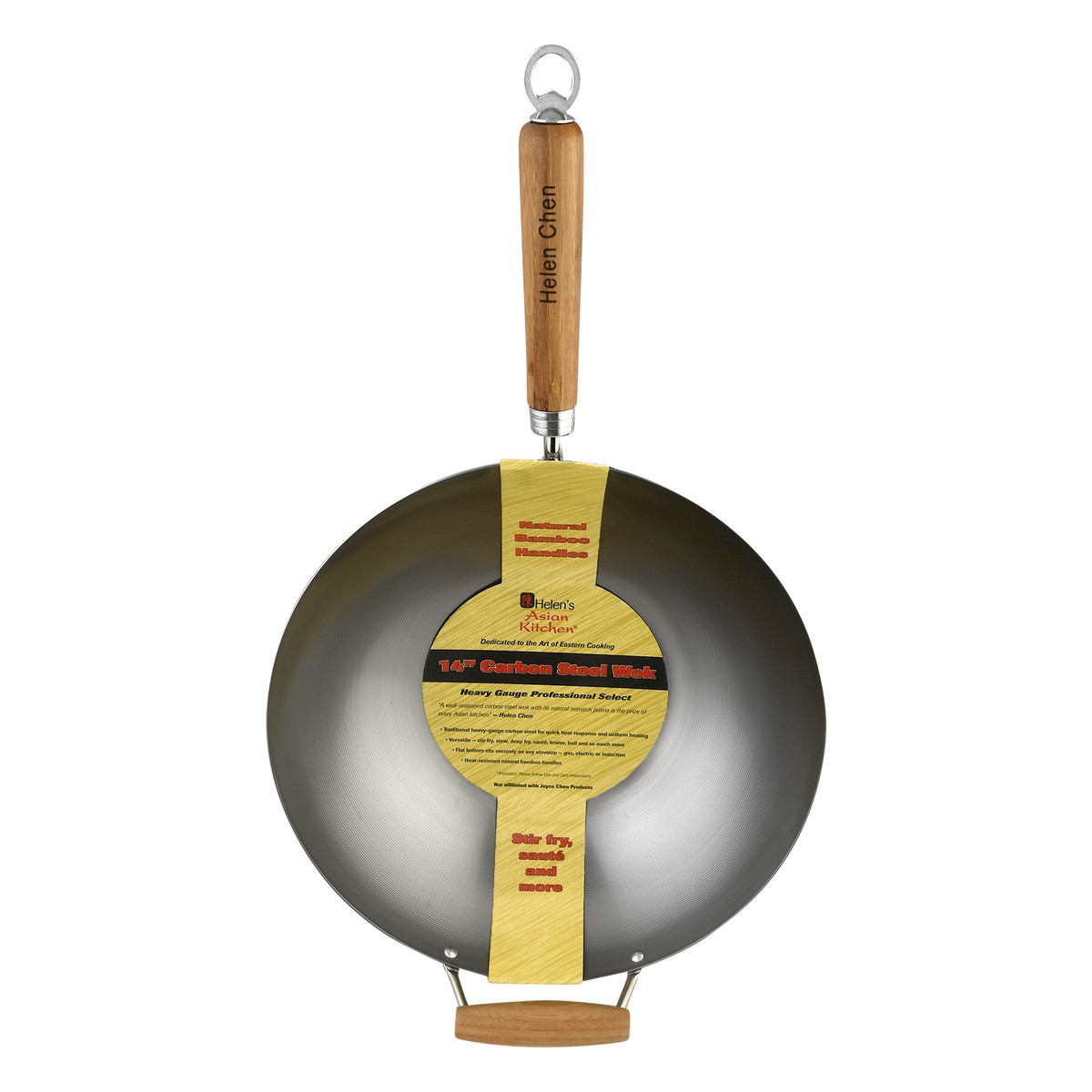 slide 8 of 11, Helen's Asian Kitchen 14 Inches Carbon Steel Wok 1 ea, 1 ct