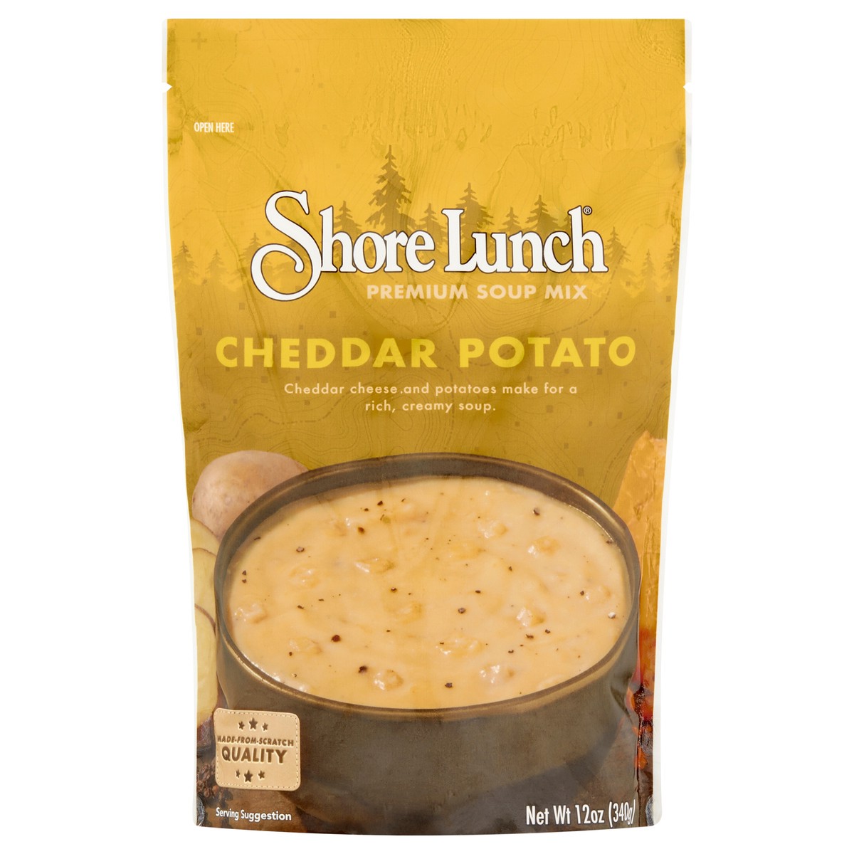 slide 1 of 1, Shore Lunch Shorelunch Potato&Cheddar Soup Mix, 12 oz