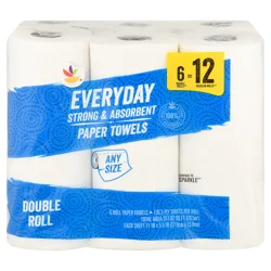 Giant Everyday Tough & Absorbent Paper Towels Big Roll 2-Ply White