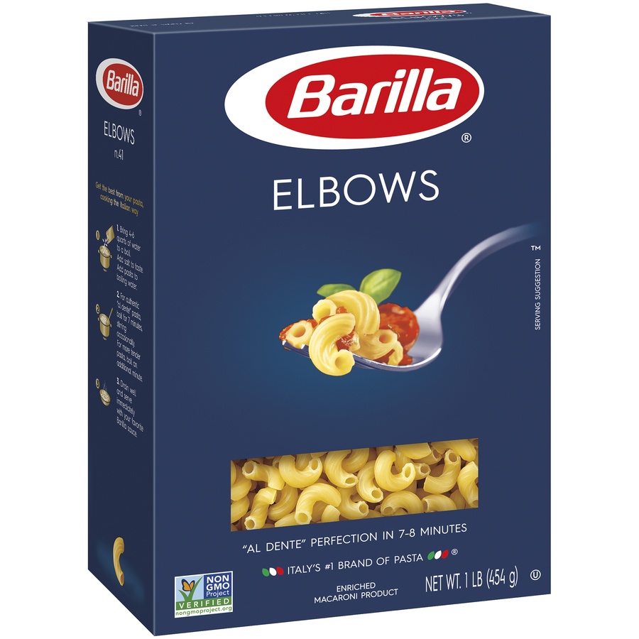 slide 2 of 8, Barilla Elbow Macaroni Pasta, 16 oz