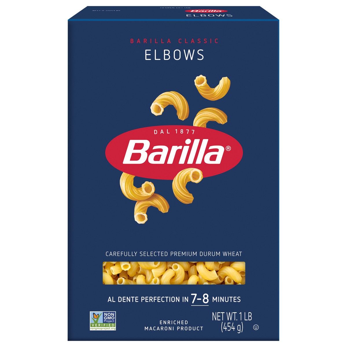 slide 1 of 9, Barilla Elbows 1 lb, 1 lb