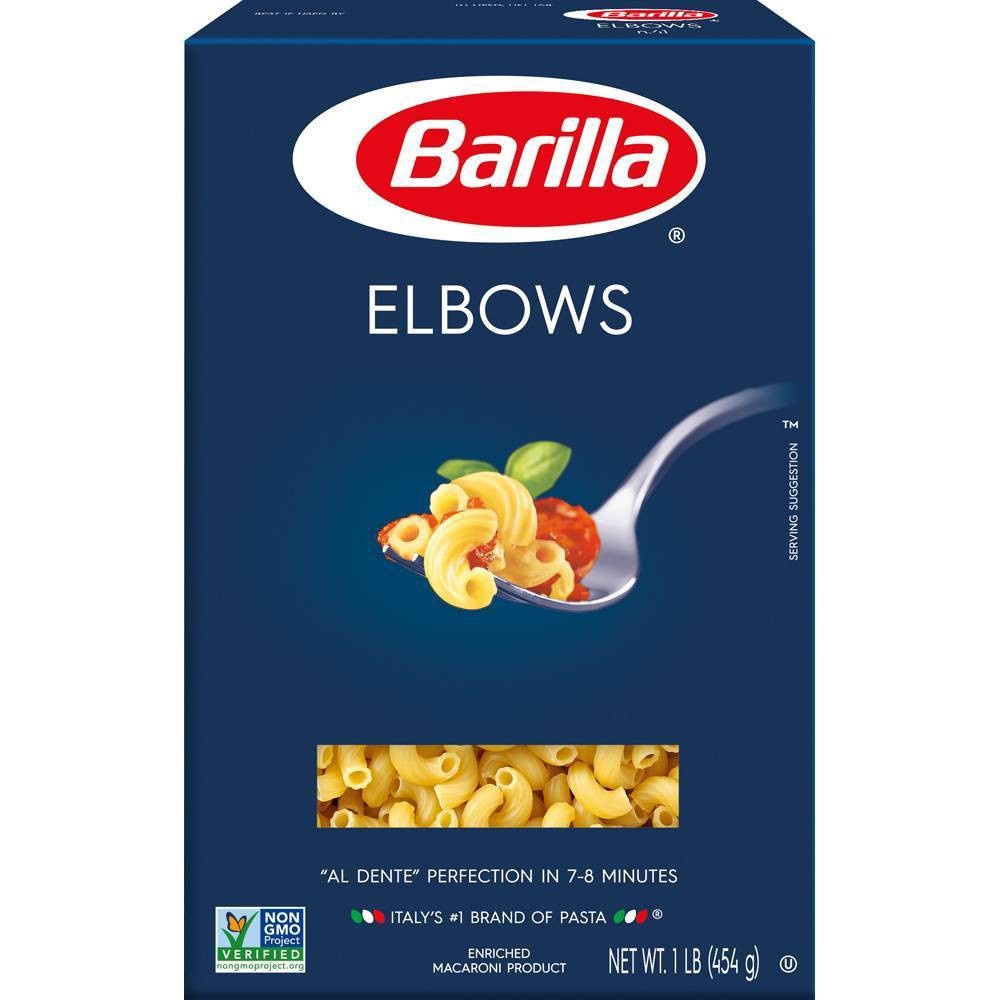slide 1 of 8, Barilla Elbow Macaroni Pasta, 16 oz