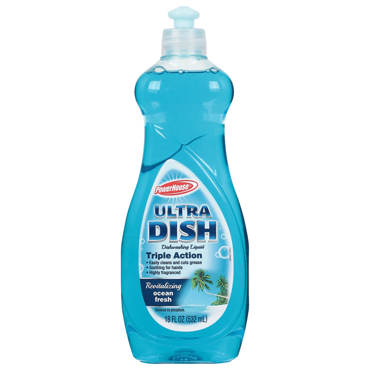 slide 1 of 10, PowerHouse Power House ULTRA Dish Detergent Ocean Mist, 25 oz