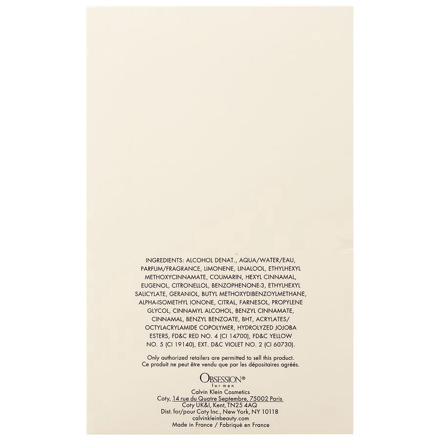 slide 2 of 2, Calvin Klein Obsession Eau de Toilette Spray for Men 4.2 fl oz, 4.2 fl oz