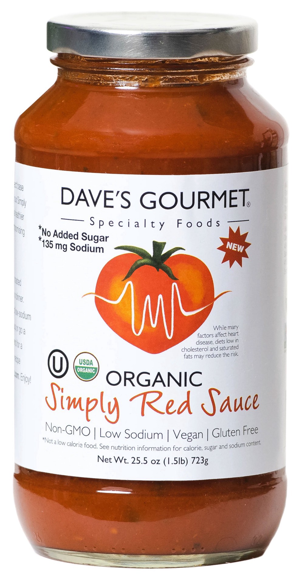 slide 1 of 1, Dave's Orgc Smply Red Sce, 1 ct