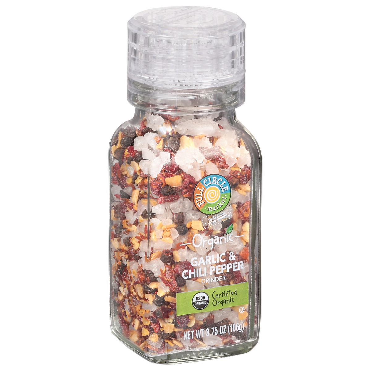 slide 2 of 14, Full Circle Market Organic Garlic & Chili Pepper Grinder 3.75 oz, 3.75 oz